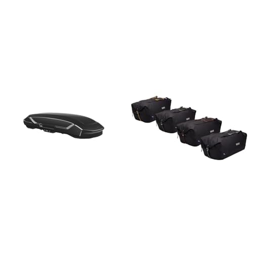 Thule Motion 3 XXL Roof Box with GoPack Duffel Set Bundle - Spacious Cargo Storage Solution