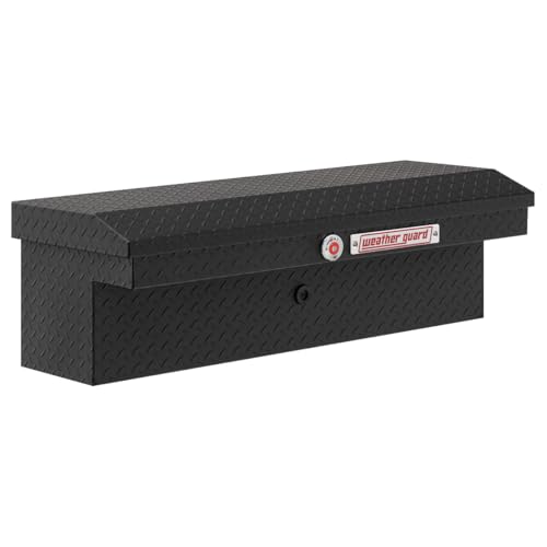 Weather Guard Model 180-52-04 41in Low Profile Lo-Side Box, Aluminum, Textured Matte Black, 3.0 cu ft