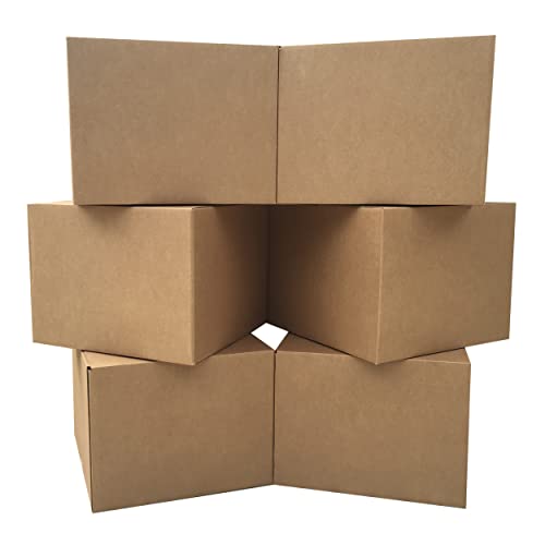UBMOVE Large Moving Boxes 20'' x 20'' x 15'' (Pack of 6), Corrugated Cardboard Boxes for Packing, Shipping & Moving