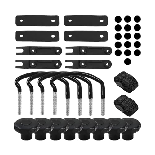 Ywdiml 4 Sets Car Roof Box U-Bolt Clamps, Vehicle Rooftop Cargo Carrier