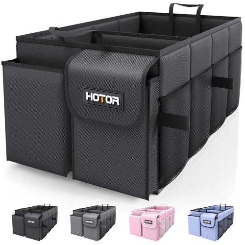 HOTOR Trunk Organizer - Foldable Car Organizer for SUVs & Sedans Storage — Manufacturer product photo