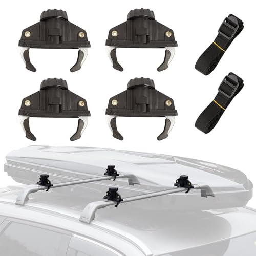 Quick Fast Caliper Fixation for Car Roof Box, 4Pcs Quick Clip Accessory Pack for Luggage Box