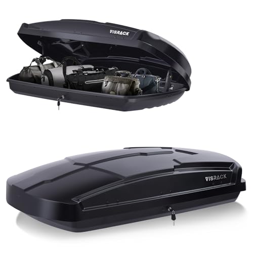 VISRACK Hard Shell Roof Cargo Box Carrier with Security Keys