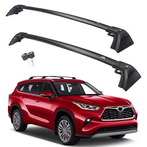 Autekcomma Lockable Roof Rack Crossbar Fits 2020-2026 Toyota Highlander