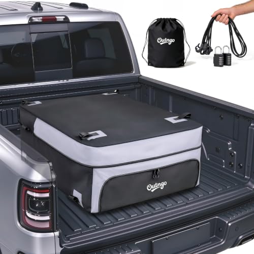 Outngo Truck Bed Cargo Bag Waterproof 26 Cu. Ft Heavy-Duty Storage XL